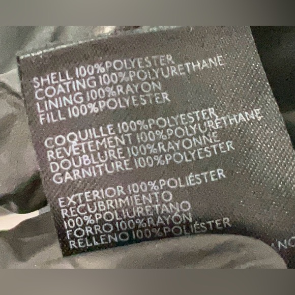 FREE PEOPLE We the Free Black Vegan Leather Quilted Dolman Jacket EUC Size Large - Picture 7 of 7